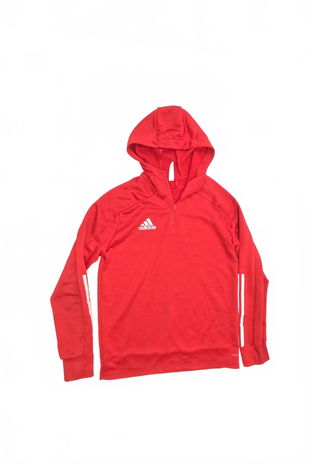 Chlapčenská mikina Adidas s potlačou, farba červená, veľkosť 13-14 r