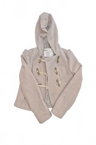 Dievčenský kabát New Look, farba béžová, veľkosť 12-13 r