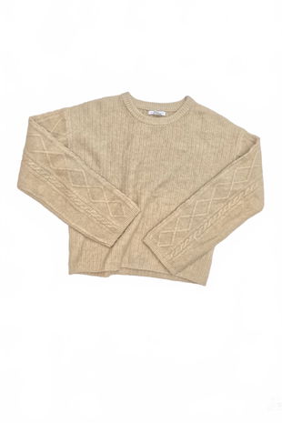 Dievčenský sveter Primark, farba béžová, veľkosť 152