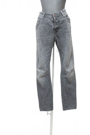 Pánské kalhoty Replay, barva šedá, velikost M