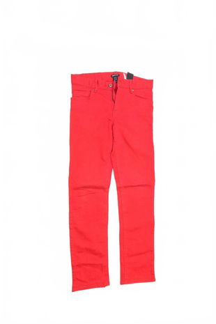Dievčenské nohavice H&M, farba červená, veľkosť 158