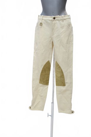 Dámske nohavice Ralph Lauren, farba béžová, veľkosť S