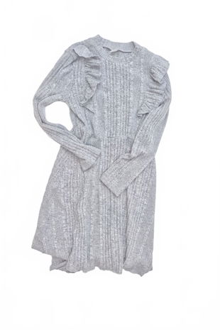 Dievčenské šaty Shein, farba sivá, veľkosť 11-12 r