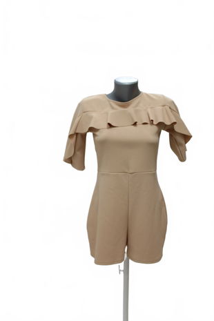 Dámský overal Missguided, barva béžová, velikost 38