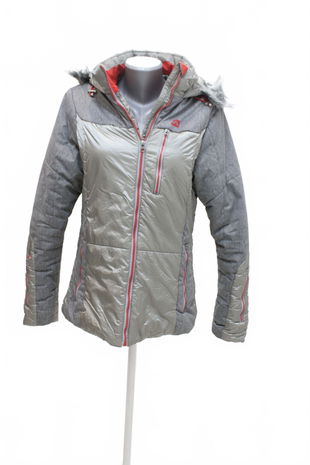 Dámska zimná bunda Alpine Pro, farba sivá, veľkosť L