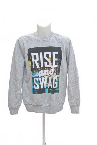 Pánská mikina Divided bez potisku, barva vzorovaná, velikost L