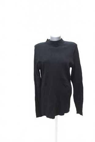 Dámské tričko H&M bez potisku, barva černá, velikost XL