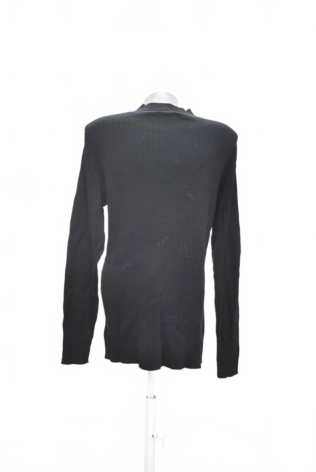 Dámské tričko H&M bez potisku, barva černá, velikost XL