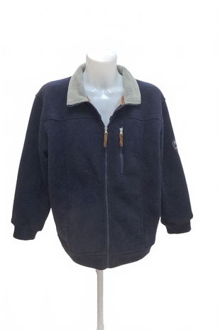 Pánská mikina Atlas For Men bez potisku, barva modrá, velikost 2XL