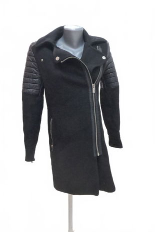 Dámsky zimný kabát Mango, farba čierna, veľkosť XS