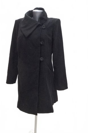 Dámsky kabát Bpc Bonprix Collection, farba čierna, veľkosť 38