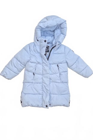 Dievčenská zimná bunda C&A, farba modrá, veľkosť 92