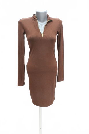 Dámske šaty Sinsay, farba hnedá, veľkosť S