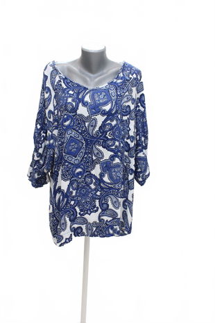 Dámské tričko Canda bez potisku, barva vzorovaná, velikost 50