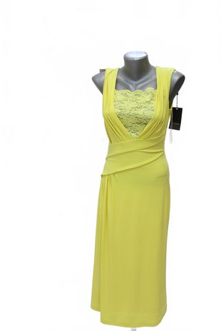 Dámske šaty Chantall, farba žltá, veľkosť 38