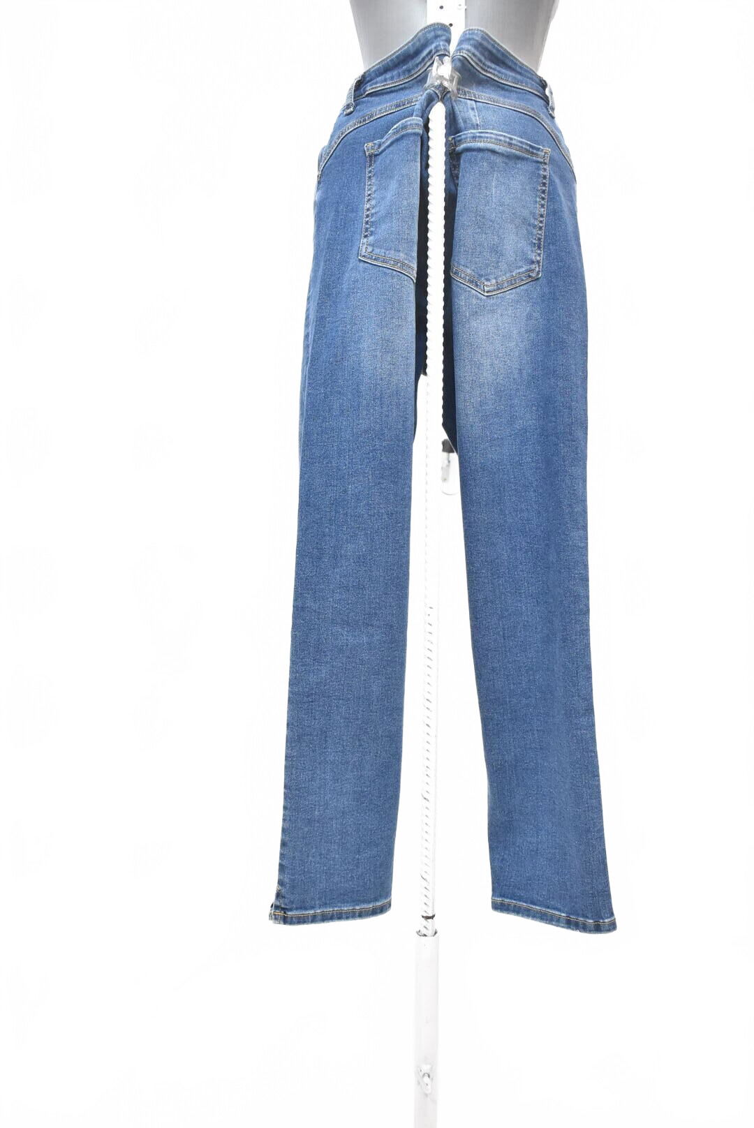 Dámské kalhoty Reserved, barva denim, velikost 46