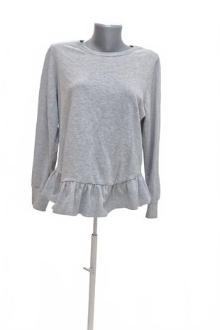 Dámská mikina Vero Moda bez potisku, barva šedá, velikost XL