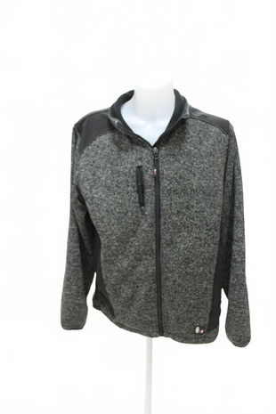 Pánská mikina Cxs bez potisku, barva šedá, velikost XL