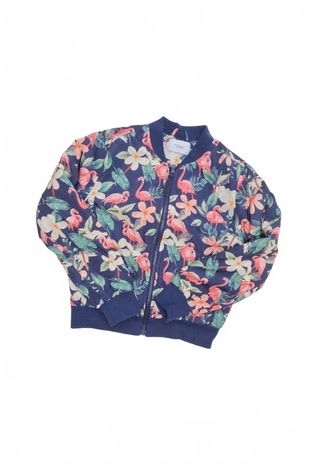 Dievčenská bunda Reserved, farba kvetovaná, veľkosť 146