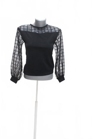 Dievčenské tričko Genesis bez potlače, farba čierna, veľkosť 11-12 r