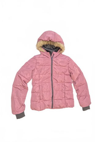 Dievčenská zimná bunda Y.f.k, farba ružová, veľkosť 146