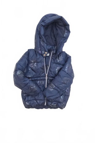 Dievčenská zimná bunda H&M, farba vzorovaná, veľkosť 122