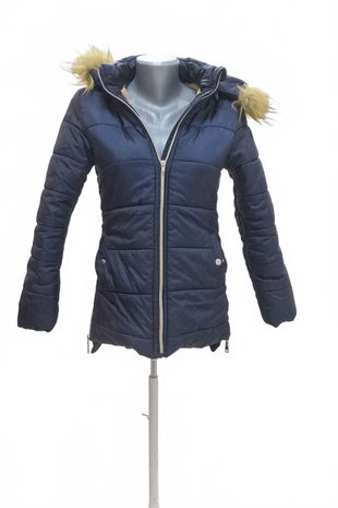 Dievčenská zimná bunda Genesis, farba modrá, veľkosť 164