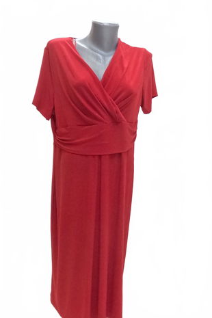 Dámske šaty Genesis, farba červená, veľkosť 48