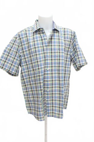 Pánská košile s krátkým rukávem Genesis, barva vzorovaná, velikost XL