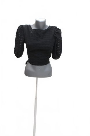 Dámske tričko Glamorous bez potlače, farba čierna, veľkosť 38