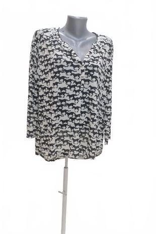 Dámská halenka H&M, barva květovaná, velikost XL