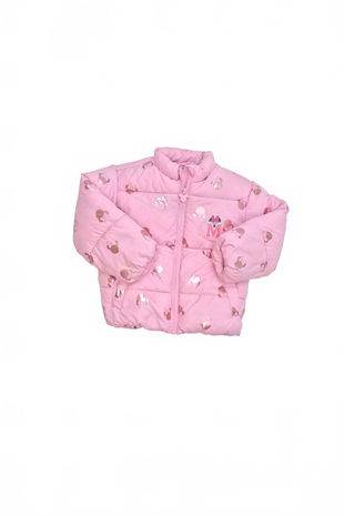 Dievčenská zimná bunda F&F, farba vzorovaná, veľkosť 18-24 m