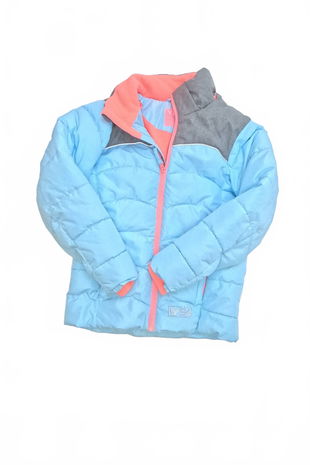 Dievčenská zimná bunda Y.f.k, farba modrá, veľkosť 134