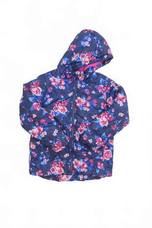 Dievčenská zimná bunda Genesis, farba kvetovaná, veľkosť 122