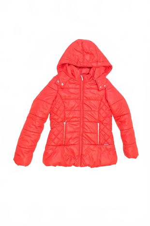 Dievčenský zimný kabát Genesis, farba červená, veľkosť 146