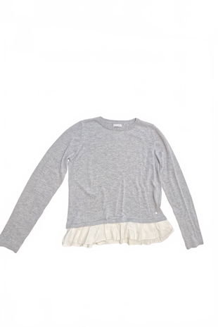 Dievčenské tričko Reserved bez potlače, farba sivá, veľkosť 146