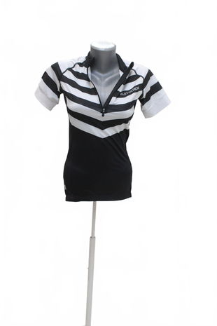 Dámske tričko Klimatex s potlačou, farba pruhovaná, veľkosť S