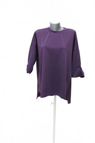 Dámska mikina Trendyol bez potlače, farba fialová, veľkosť S