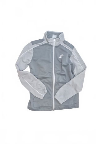 Chlapčenská mikina Nike bez potlače, farba sivá, veľkosť 146