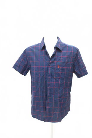 Pánská košile s krátkým rukávem U.s. Polo Assn, barva vzorovaná, velikost L