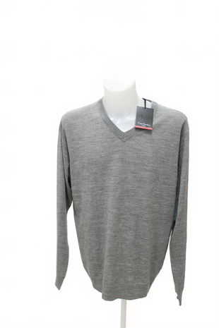 Pánský svetr Pierre Cardin, barva šedá, velikost 2XL