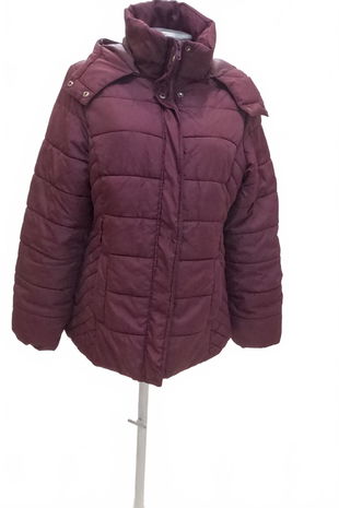 Dámska zimná bunda F&F, farba bordó, veľkosť 42
