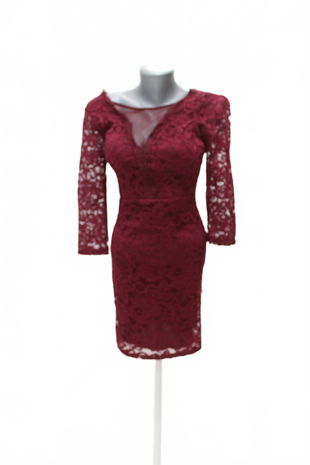Dámske šaty Genesis, farba bordó, veľkosť S