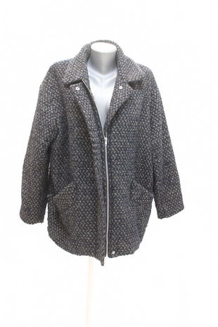 Dámský zimní kabát Mango, barva vzorovaná, velikost XL