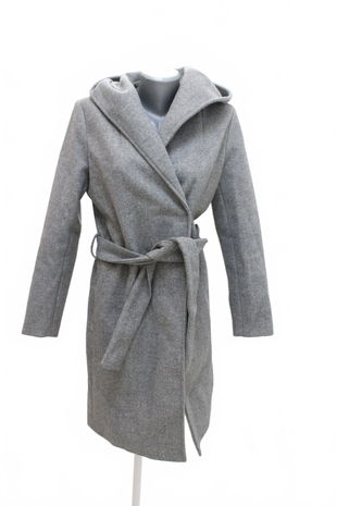 Dámsky zimný kabát Sinsay, farba sivá, veľkosť 36