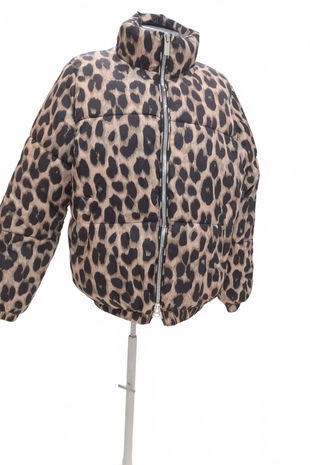 Dámska zimná bunda Genesis, farba zvieracie vzory, veľkosť S