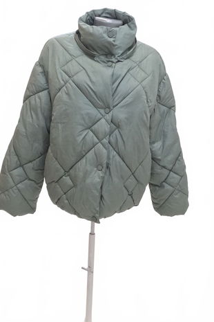 Dámska bunda Reserved, farba zelená, veľkosť S