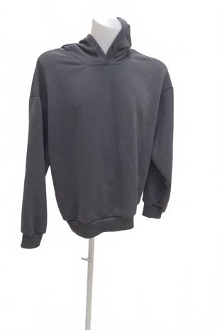 Pánská mikina Shein bez potisku, barva hnědá, velikost XL