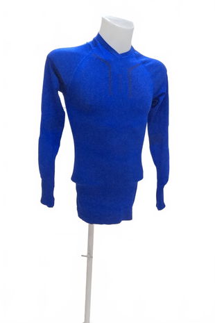 Pánské tričko Kipsta bez potisku, barva modrá, velikost XS