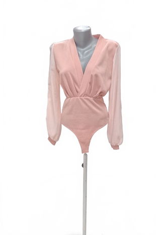 Dámske body Boohoo, farba ružová, veľkosť 38